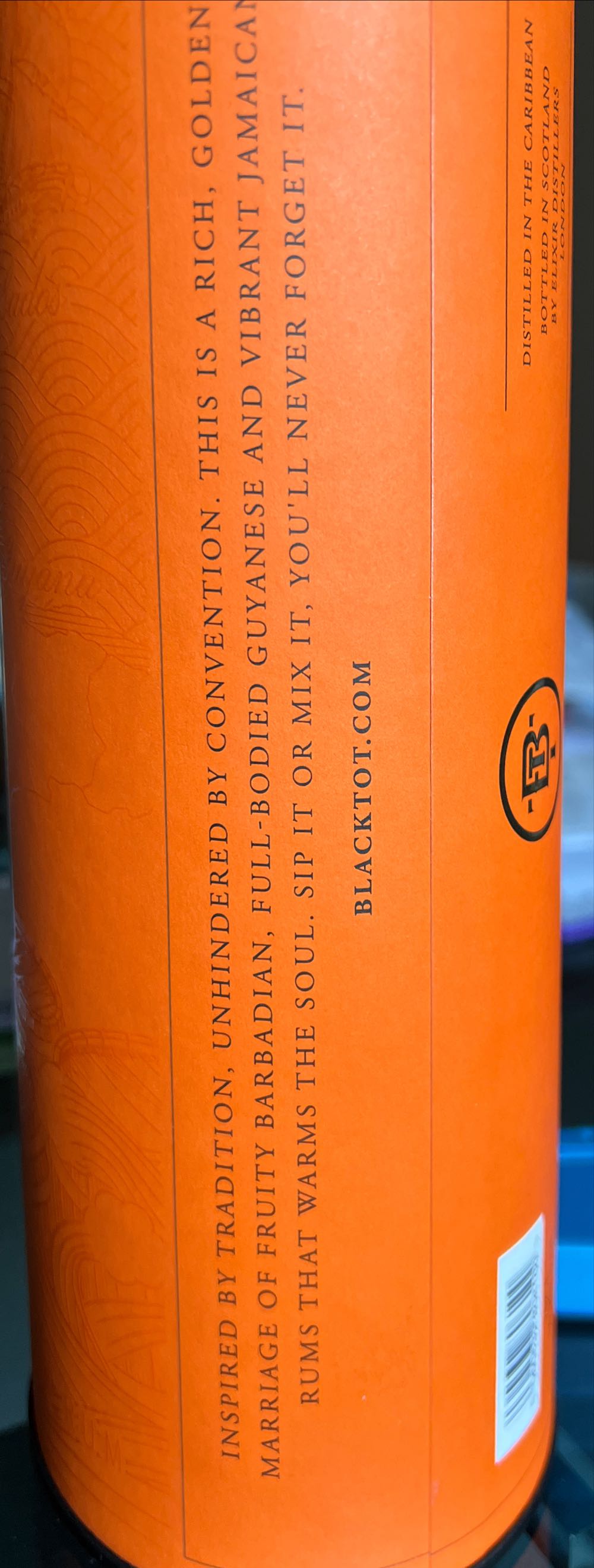 Black Tot Rum - Black Tot (Black Tot Rum) (700 mL) alcohol collectible [Barcode 892032300483] - Main Image 3