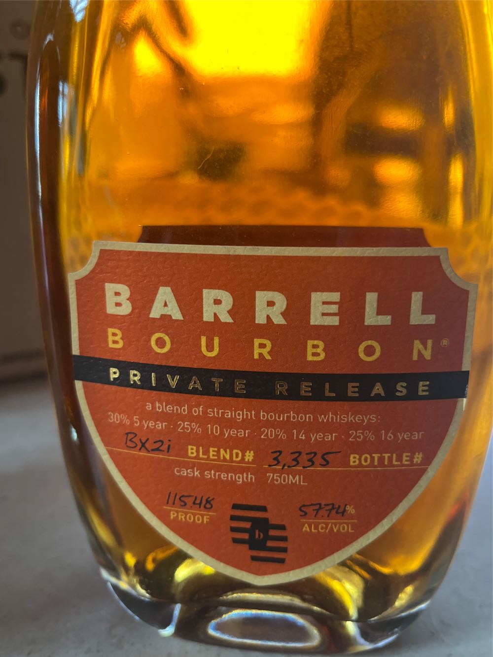 Barrell Private Release Bourbon DAXI - Barrel Craft Spirits (750 mL) alcohol collectible [Barcode 736040002772] - Main Image 2