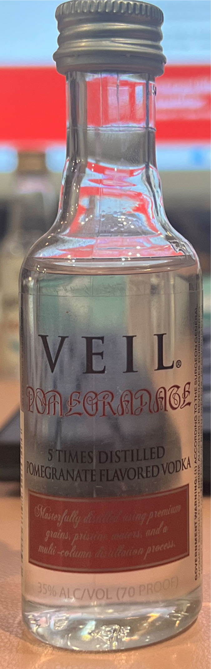 veil pomegranate  alcohol collectible - Main Image 2