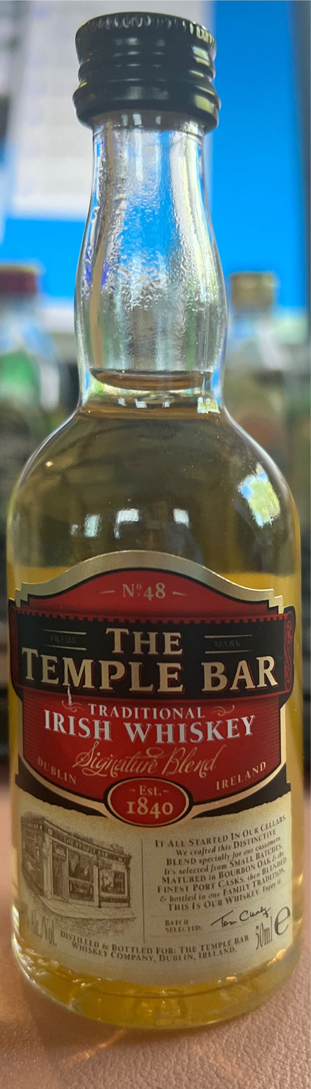 temple bar  alcohol collectible - Main Image 2
