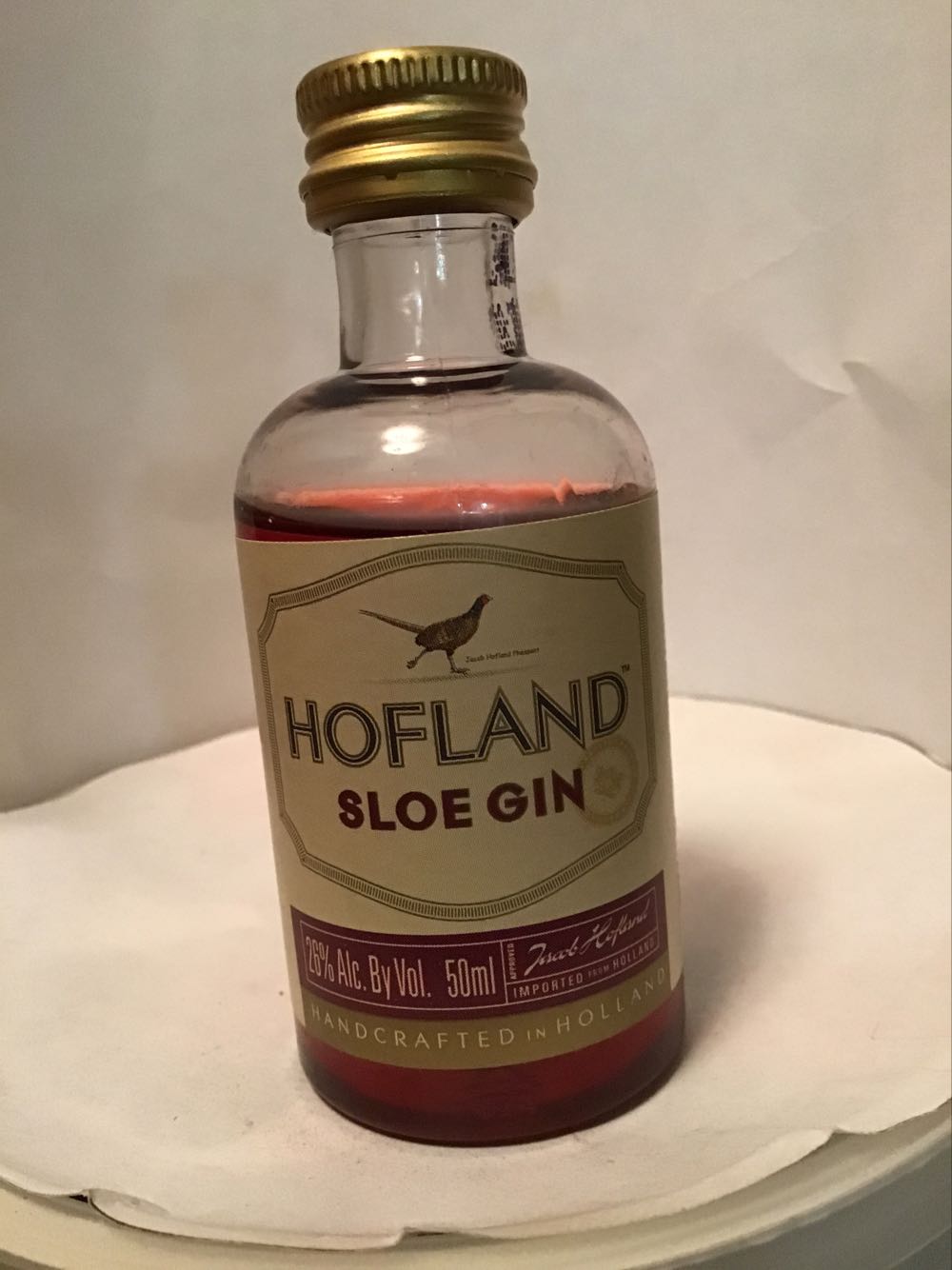 hofland london dry & Sloe Gin - Jacob Hofland (50 mL) alcohol collectible - Main Image 2