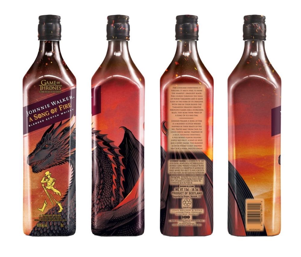 Johnnie Walker Song Of Fire - Johnnie Walker & Sons (700 mL) alcohol collectible [Barcode 5000267178424] - Main Image 2