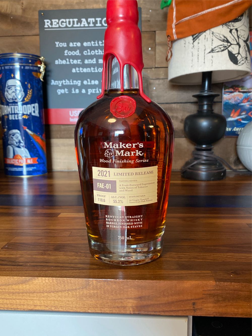 Maker’s Mark Wood Finishing Series - 2021 - FAE-01 - Maker’s Mark Distillery, Loretto, KY (750mL) alcohol collectible [Barcode 085246501795] - Main Image 4