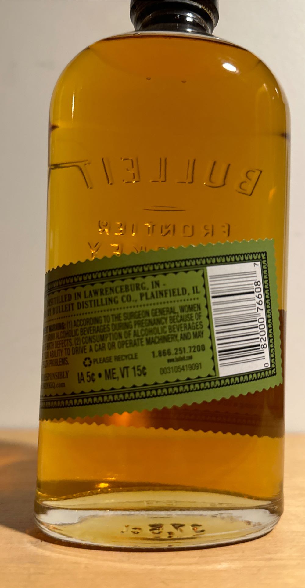 Bulleit Rye 375ml Liquors - The Bulleit Distilling Co. (375 mL) alcohol collectible [Barcode 082000766087] - Main Image 2