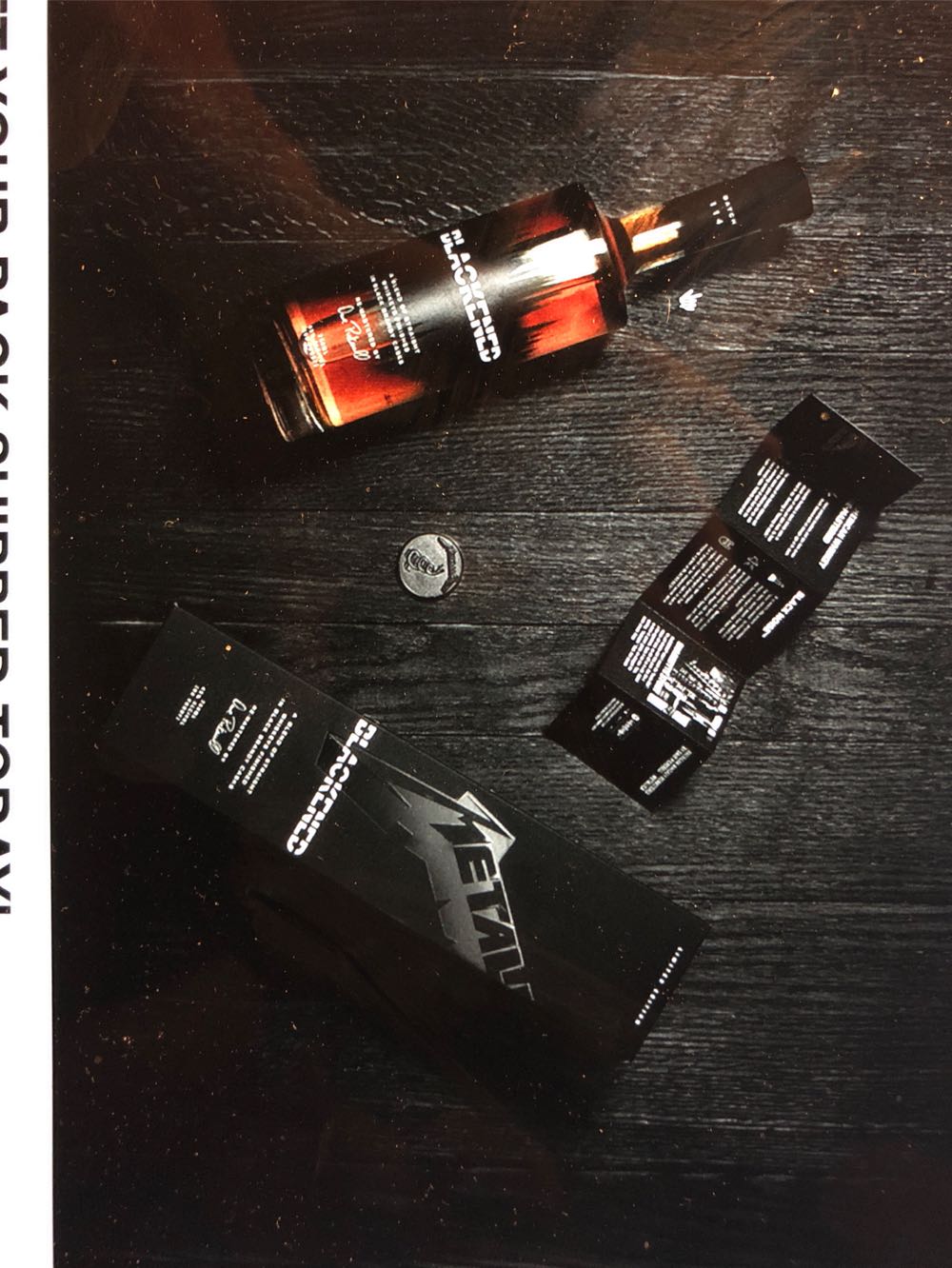 Blackened Black Album Batch 114 - Sweet Amber Distilling (750 mL) alcohol collectible [Barcode 736040003656] - Main Image 2