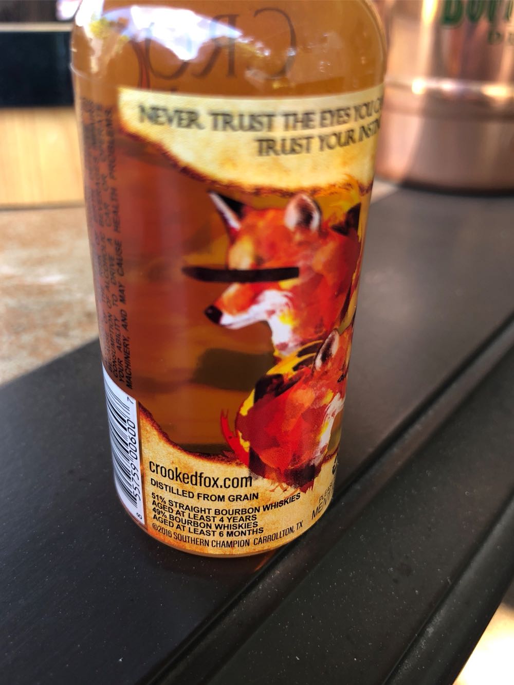 Crooked Fox - Crooked Fox (50 mL) alcohol collectible [Barcode 855759006007] - Main Image 2