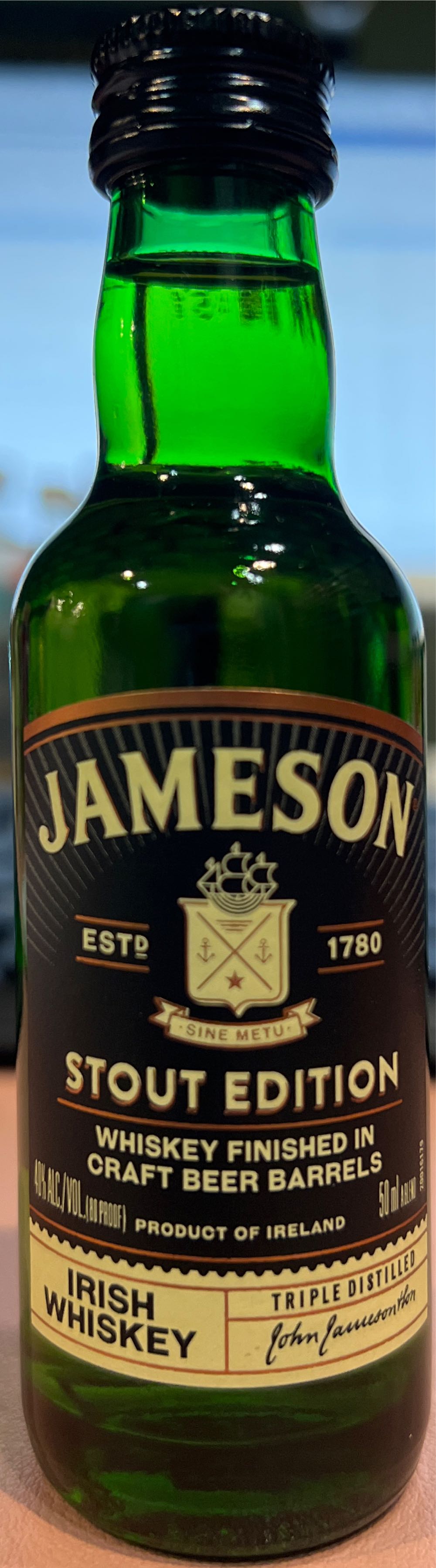 Jameson Caskmates Stout - John Jameson & Son (50 mL) alcohol collectible [Barcode 080432113905] - Main Image 2