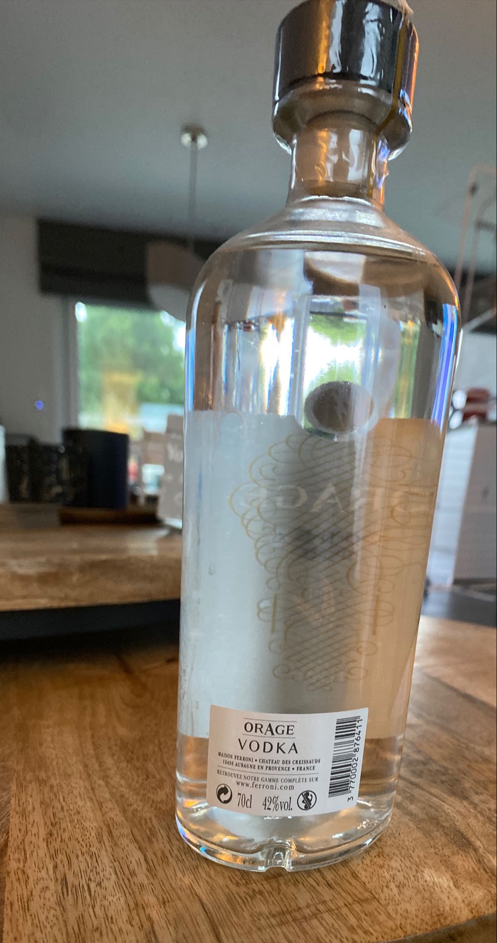 Orage Vodka - Maison Ferroni (700 mL) alcohol collectible [Barcode 3770002876411] - Main Image 2