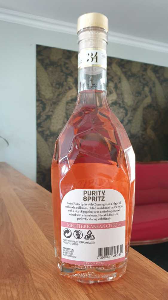 Purity Spritz 34 700ml 30% Sweden - Purity Vodka AB (700 mL) alcohol collectible [Barcode 7350043200237] - Main Image 2