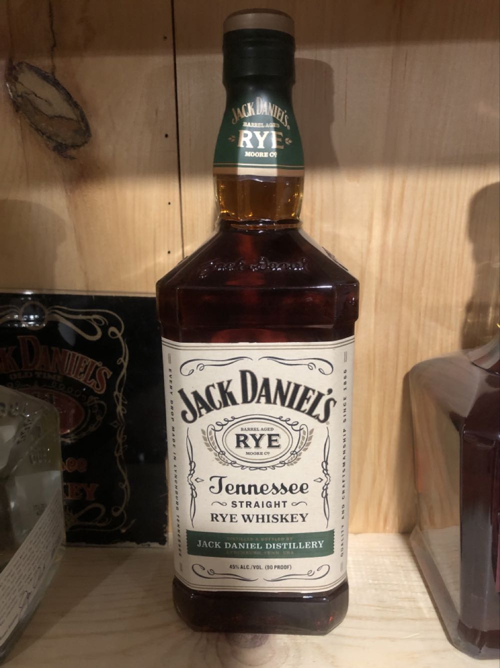 Jack Daniel’s Rye - Jack Daniel’s Distillery, Lynchburg, TN (1 L) alcohol collectible [Barcode 082184003466] - Main Image 3