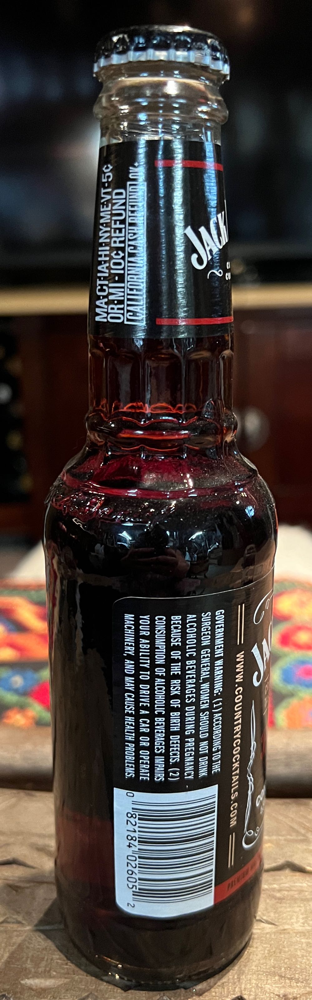 Black Jack Cola - Jack Daniel’s Beverage Co. (10 FL OZ) alcohol collectible [Barcode 082184026052] - Main Image 2