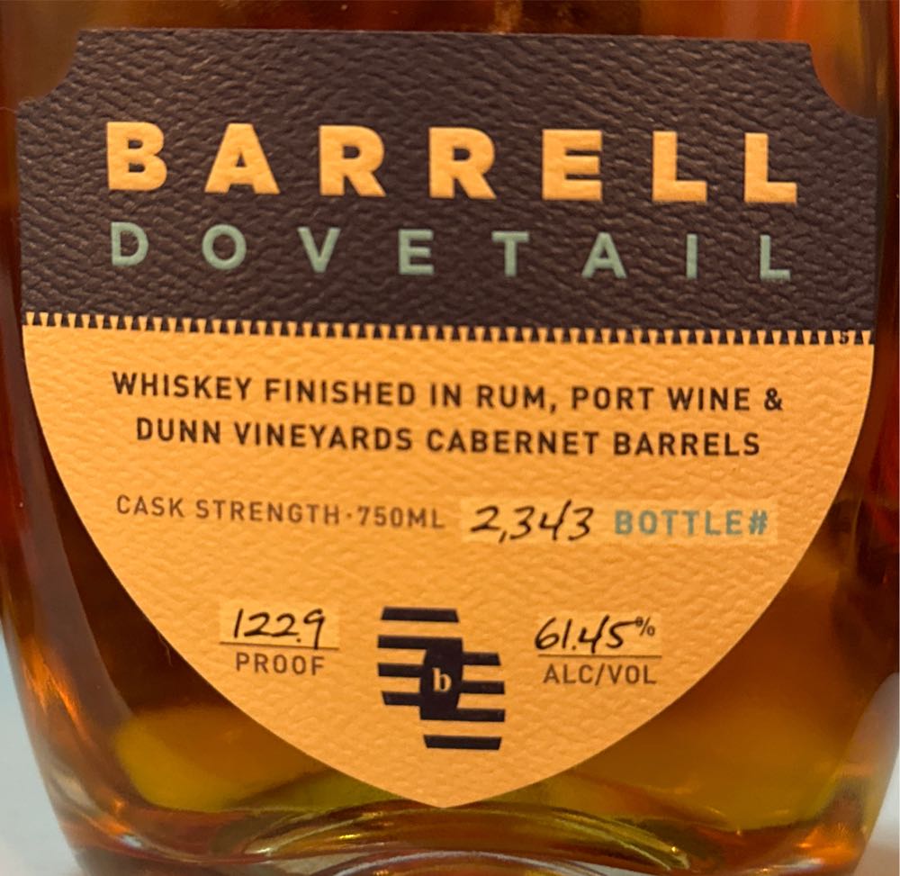 Barrell Dovetail Rum, Port, Dunn - Barrell Craft Spirits (750mL) alcohol collectible [Barcode 736040539797] - Main Image 3