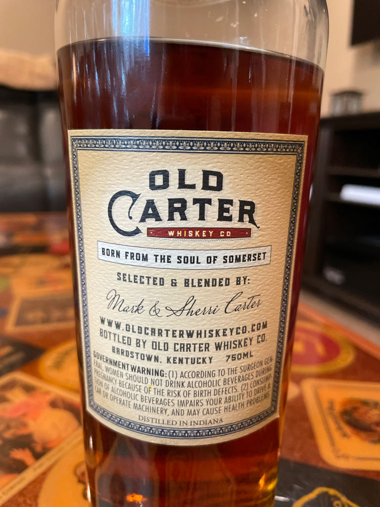 Old Carter 14 Year Single Barrel - Old Carter Whiskey, Bardstown, KY (750mL) alcohol collectible - Main Image 2