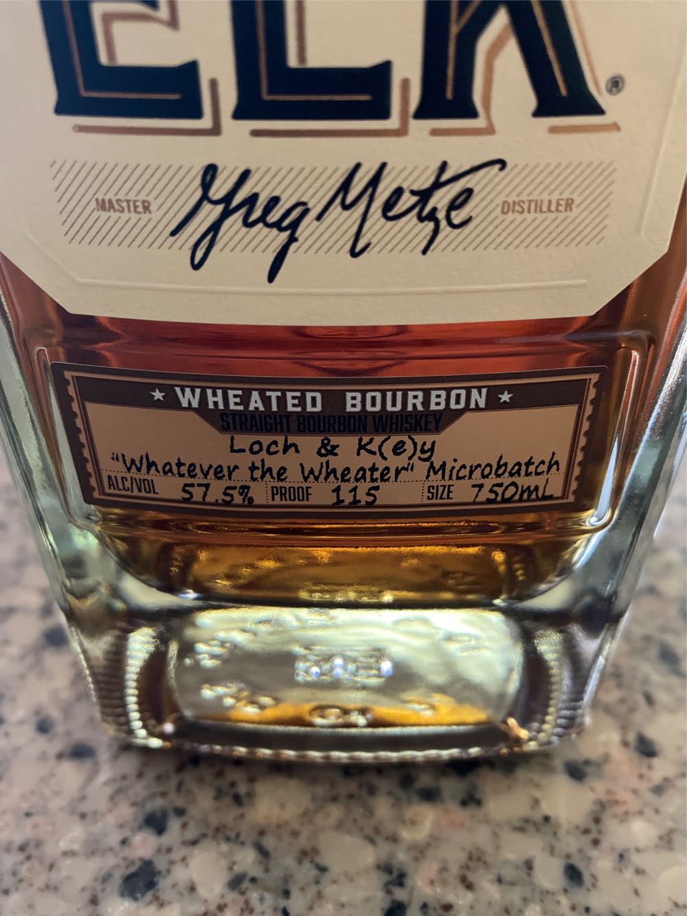 Old Elk Wheaten Bourbon - Old Elk Distillery (750mL) alcohol collectible [Barcode 852045007397] - Main Image 3