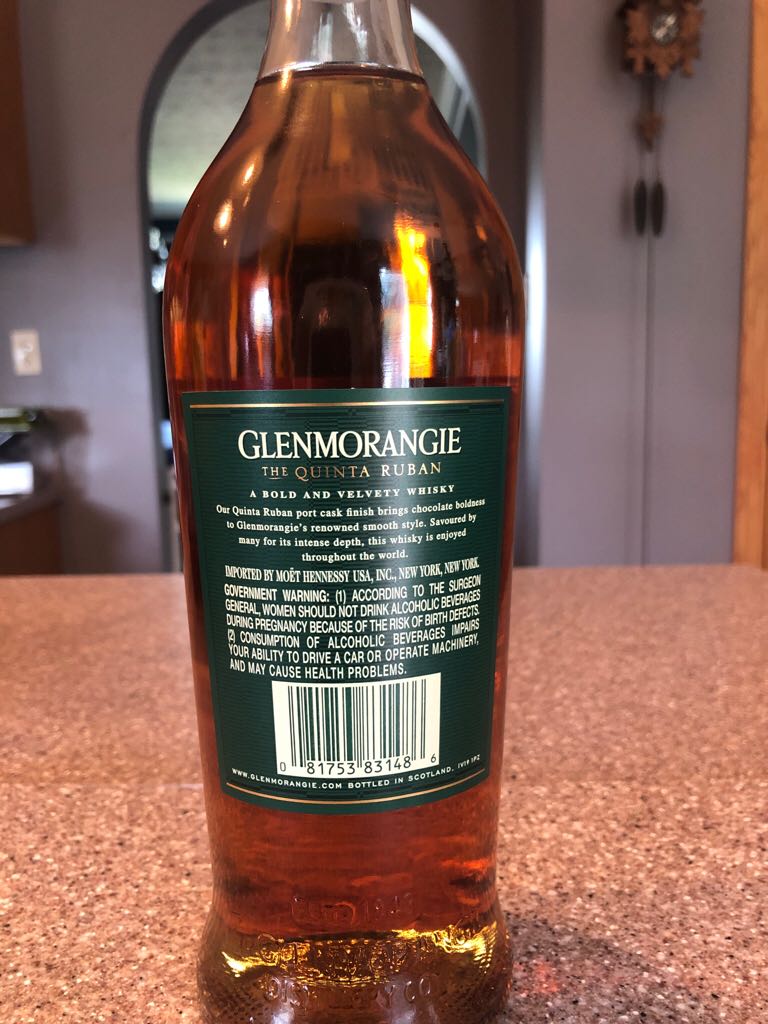 Glenmorangie 14 Year Old The Quinta Ruban - The Glenmorangie Distillery (750mL) alcohol collectible [Barcode 081753831486] - Main Image 2
