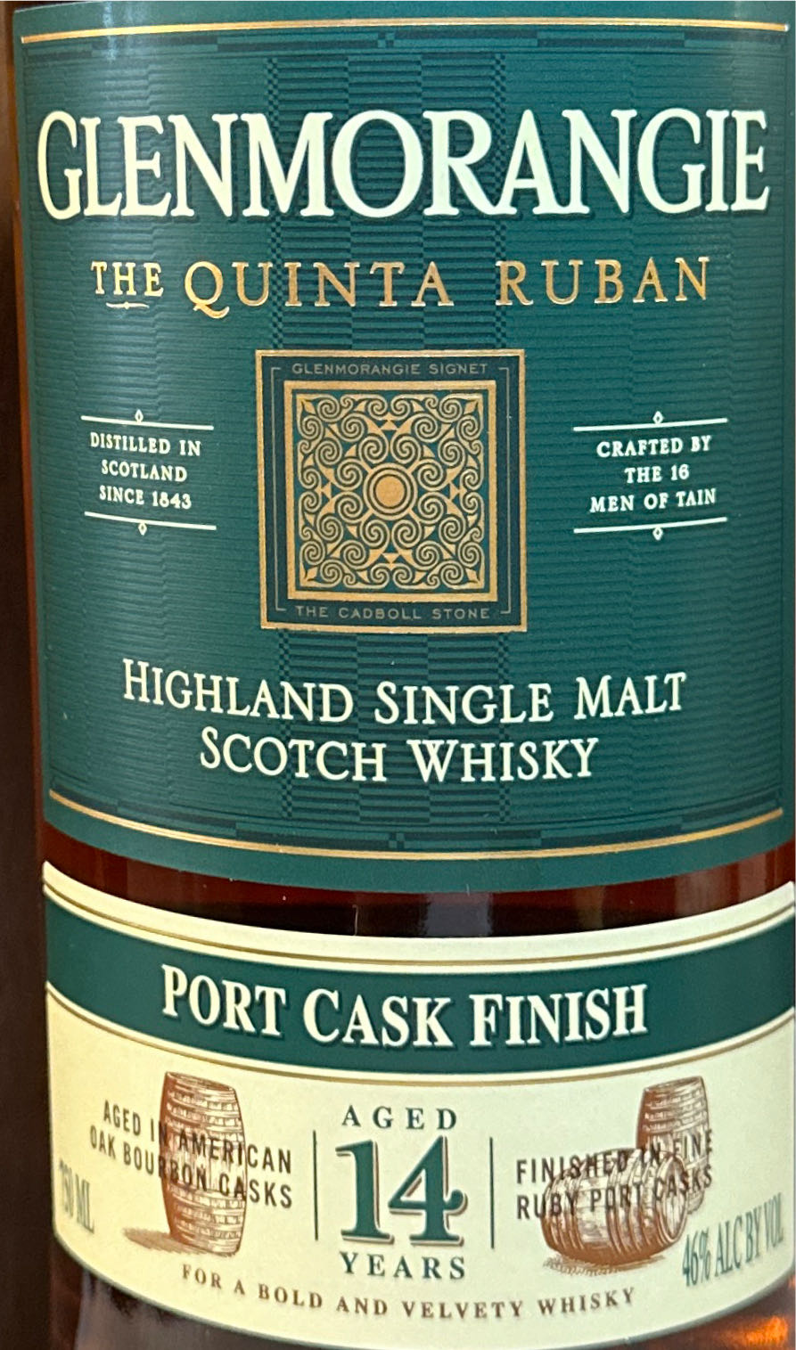 Glenmorangie 14 Year Old The Quinta Ruban - The Glenmorangie Distillery (750mL) alcohol collectible [Barcode 081753831486] - Main Image 3