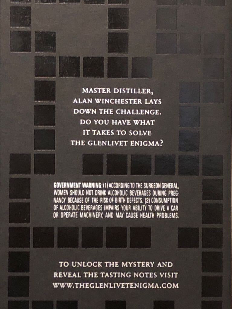 Glenlivet Enigma - The Glenlivet Distillery (750mL) alcohol collectible [Barcode 080432114711] - Main Image 2