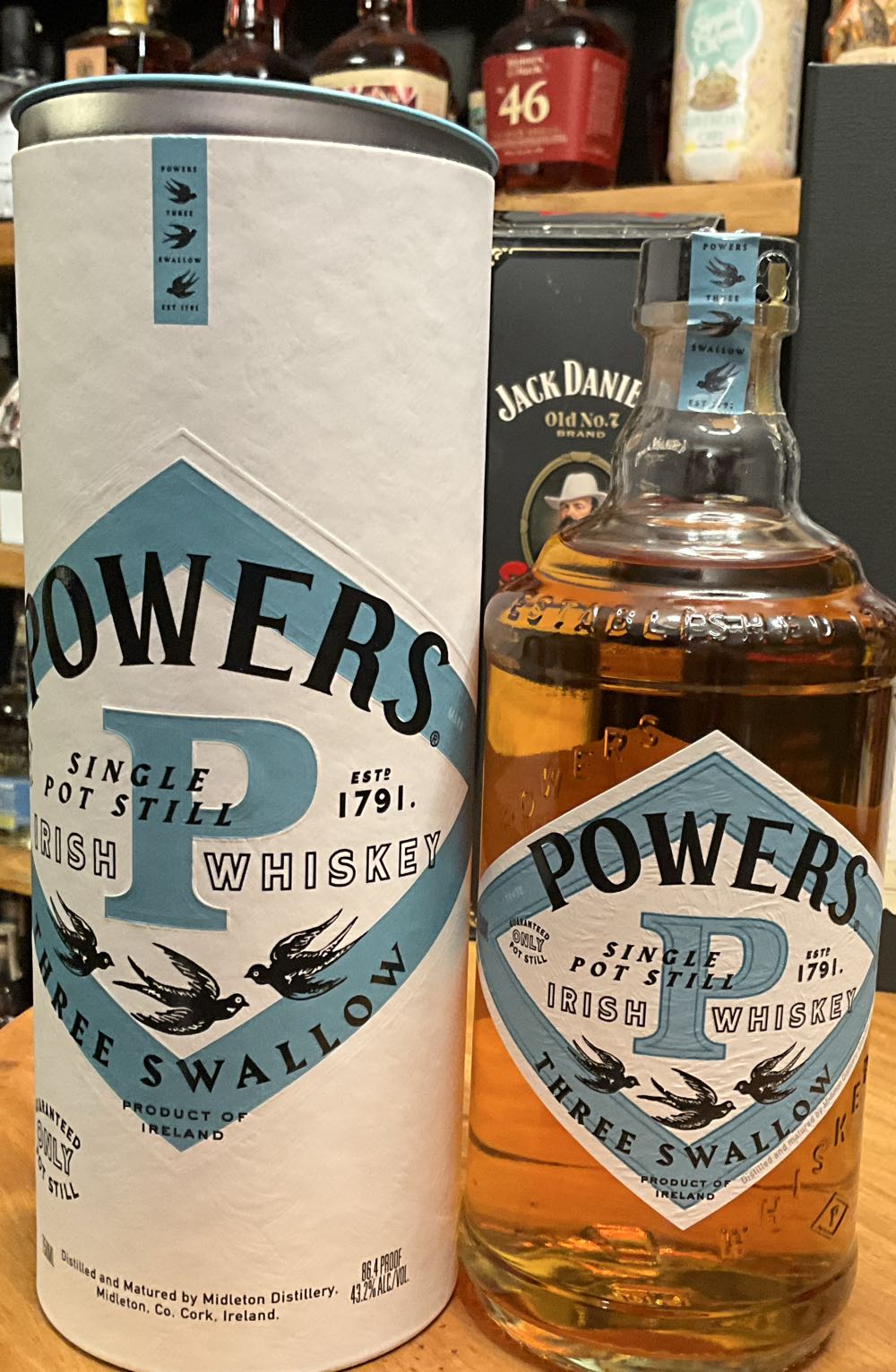 Powers Three Swallow Irish Whiskey - Midleton Distillery (750 mL) alcohol collectible [Barcode 080432113271] - Main Image 3