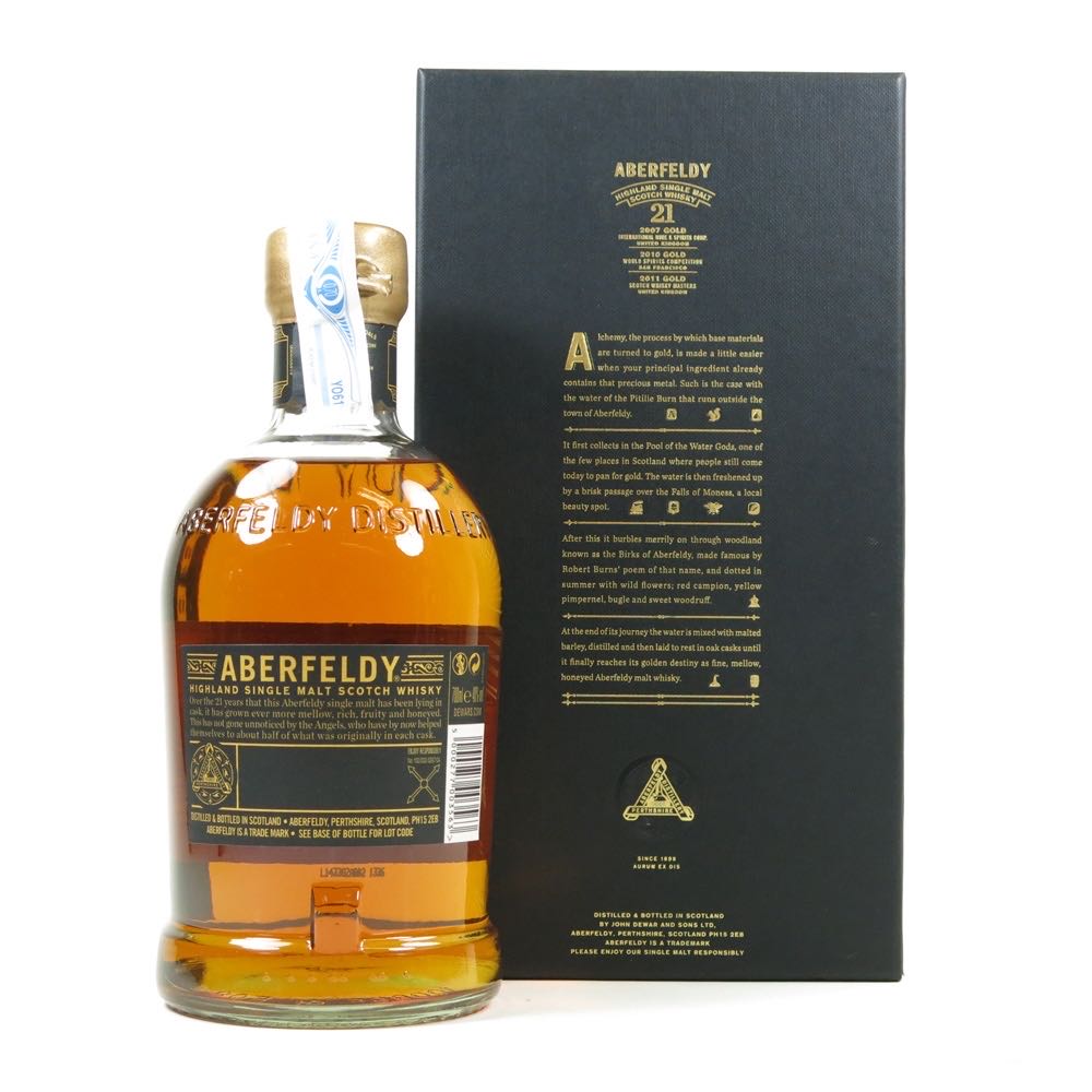 Aberfeldy 21 Years - John Dewar & Sons (750mL) alcohol collectible [Barcode 080480220013] - Main Image 2
