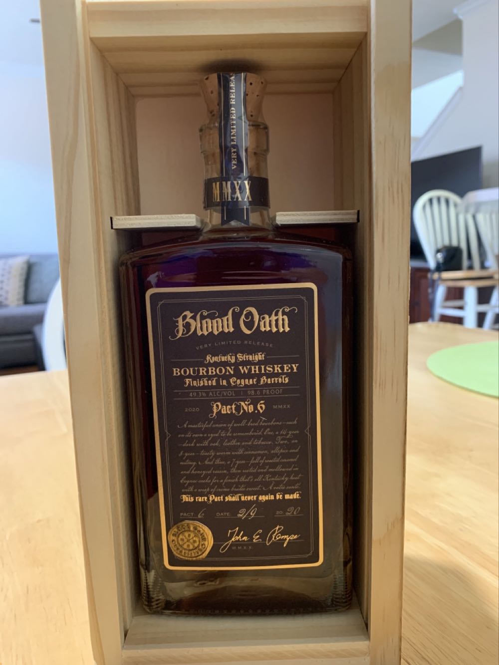Blood Oath “Pact 7” 2021 - Lux Row Distillers (750mL) alcohol collectible [Barcode 088352136257] - Main Image 4