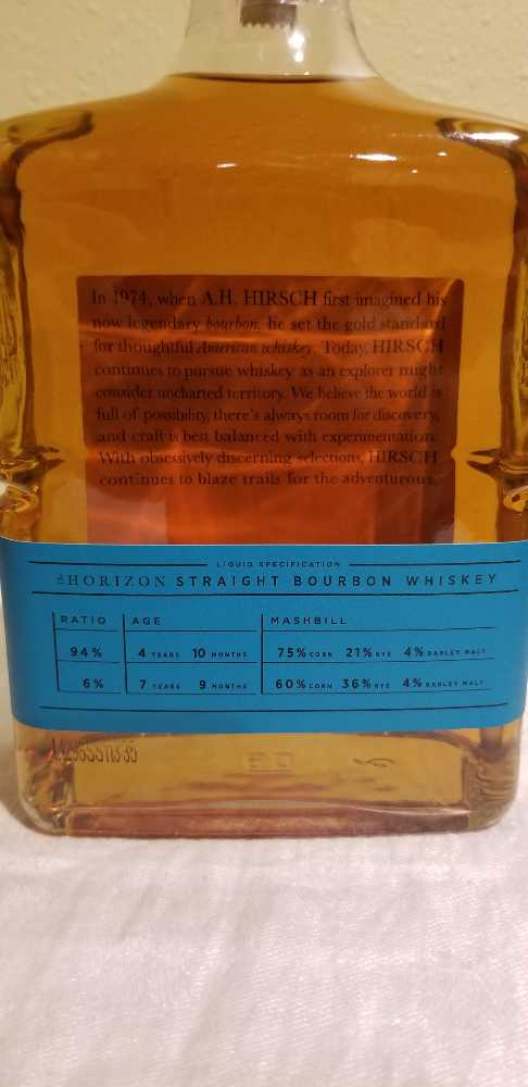 Hirsch Horizon - Hirsch Distillers (750 mL) alcohol collectible [Barcode 087229150273] - Main Image 2
