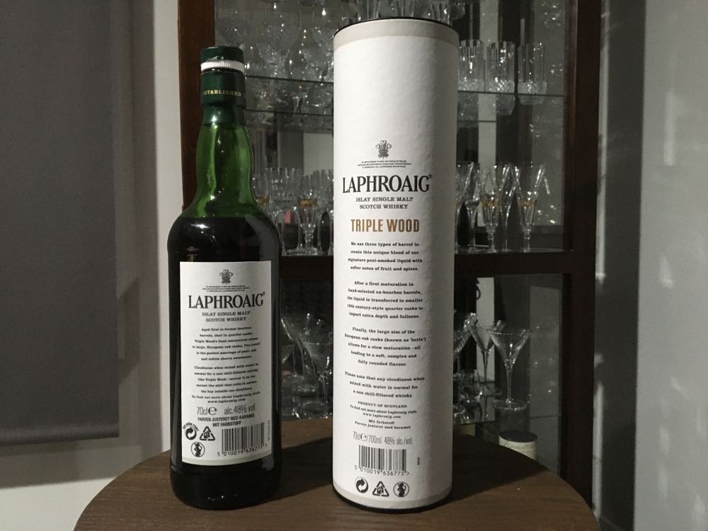 Laphroaig Triple Wood Single Malt Whisky 700ml - Laphroaig Distillery (700 mL) alcohol collectible [Barcode 5010019636775] - Main Image 2
