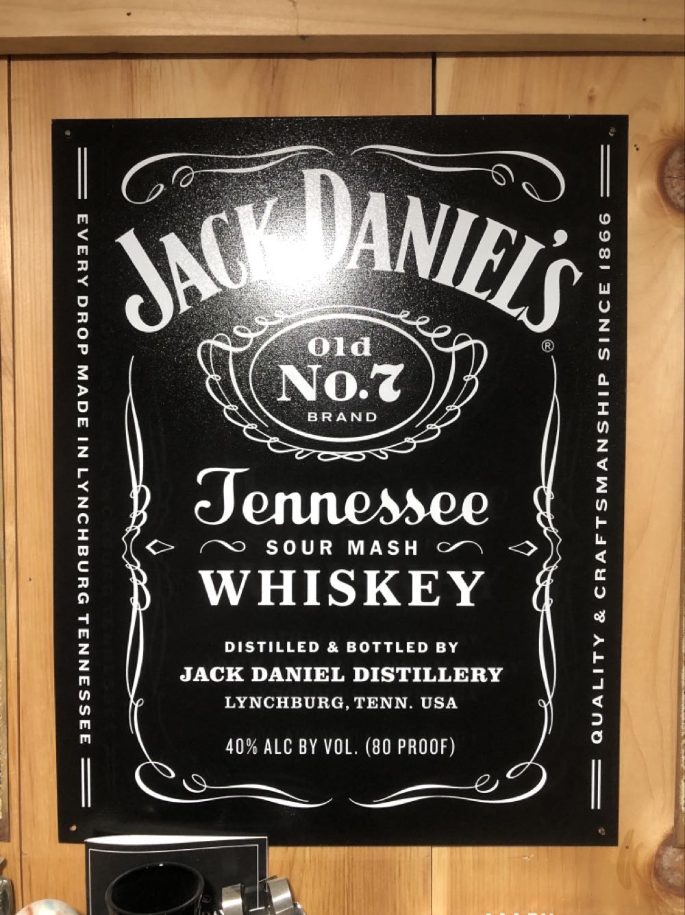 TIN : Jack Daniels Black Label Tin  alcohol collectible - Main Image 2