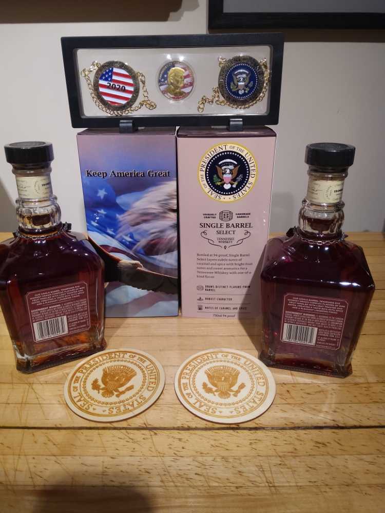 Sunshine State Squire Ass. Single  Barrel Rye Pres. Trump Supporters 7-17-19 - Jack Daniel‘s Distillery (750 mL) alcohol collectible - Main Image 2