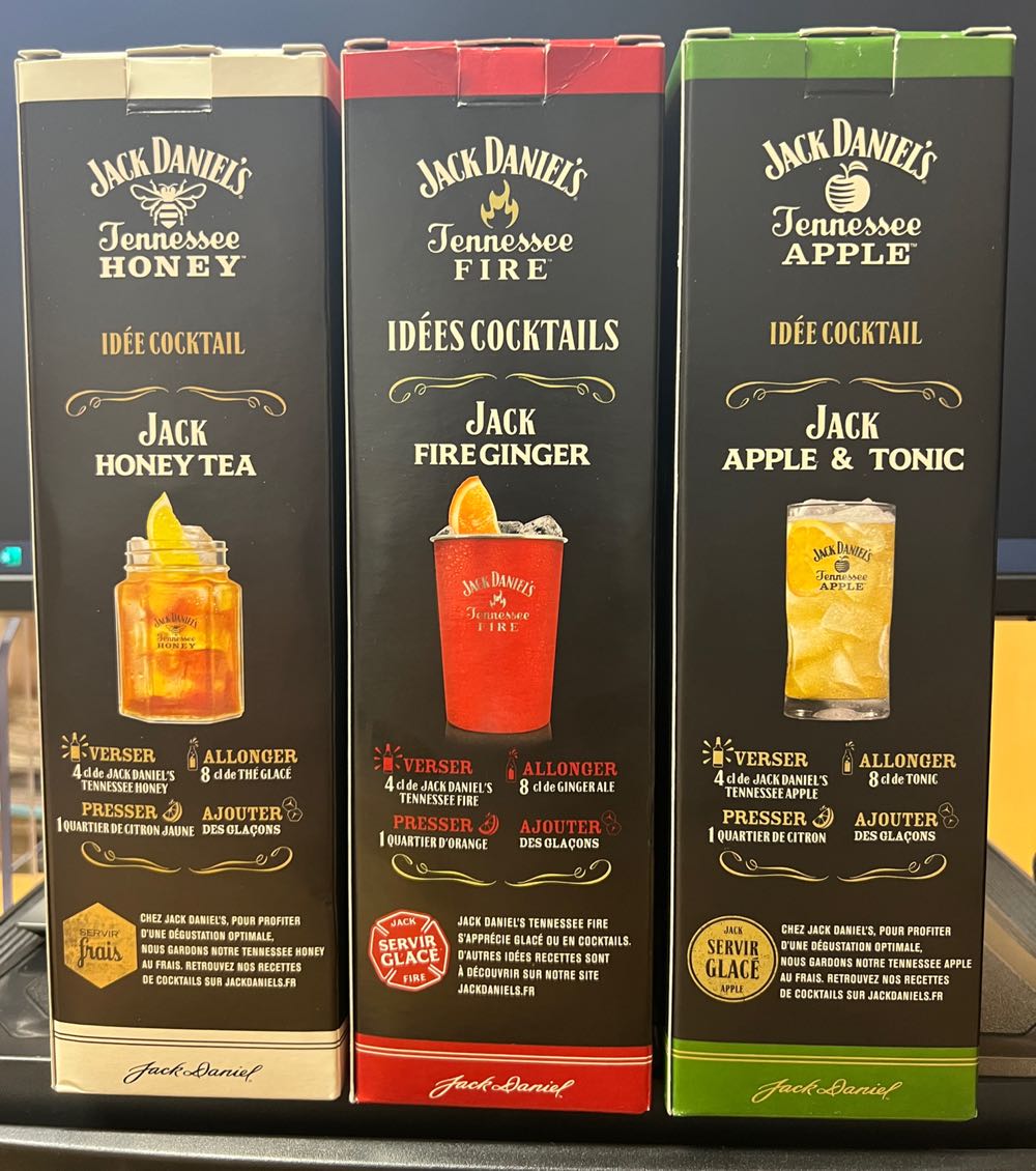 Set Un Verre Inox offert- Honey, Fire, Apple 2021 - Jack Daniel Distillery (700 mL) alcohol collectible - Main Image 3