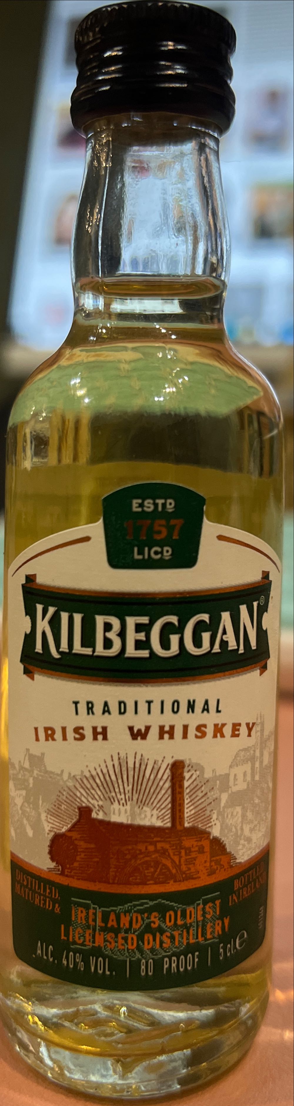 Kilbeggan - Cooley Distillery (1 L) alcohol collectible [Barcode 5099357003623] - Main Image 2