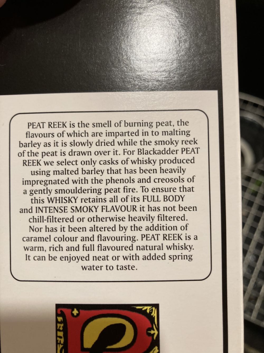 Blackadder Peat Reek - Blackadder (750 mL) alcohol collectible - Main Image 2