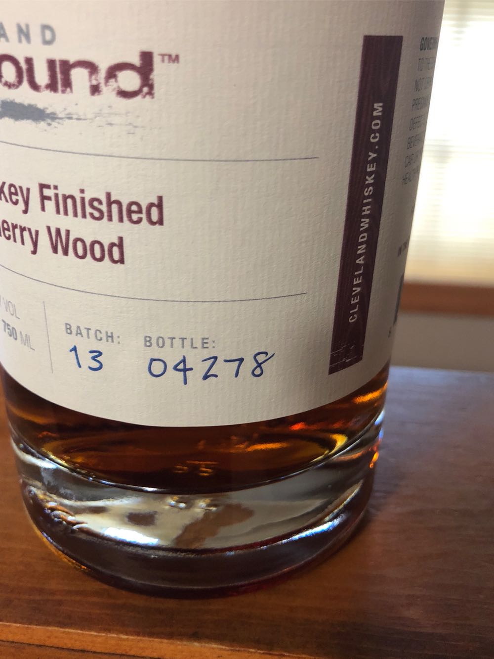 Cleveland Whiskey Finished Black Cherry Wood - Cleveland Whiskey (750 mL) alcohol collectible [Barcode 853971004115] - Main Image 2