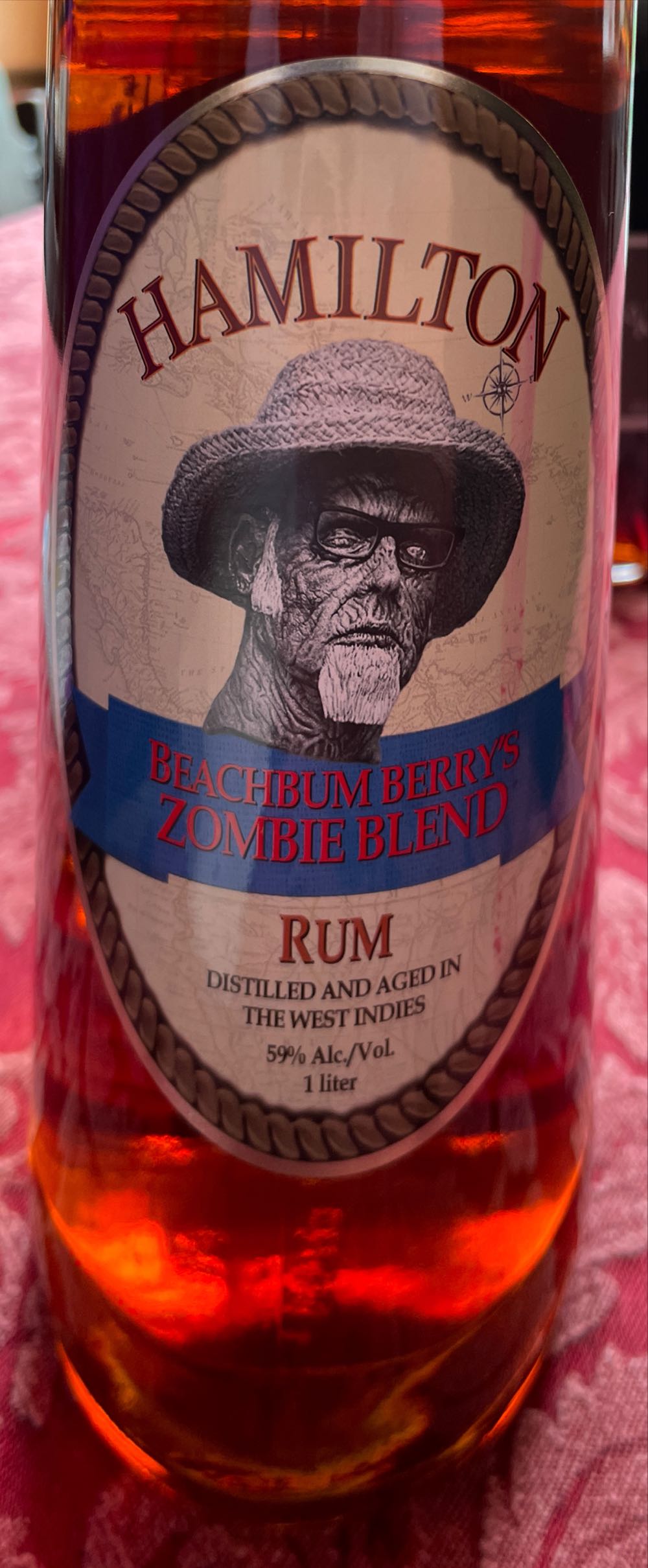 Hamilton Beachbum Berry’s Zombie Blend - Hamilton Distillers (1 L) alcohol collectible [Barcode 000513081459] - Main Image 2