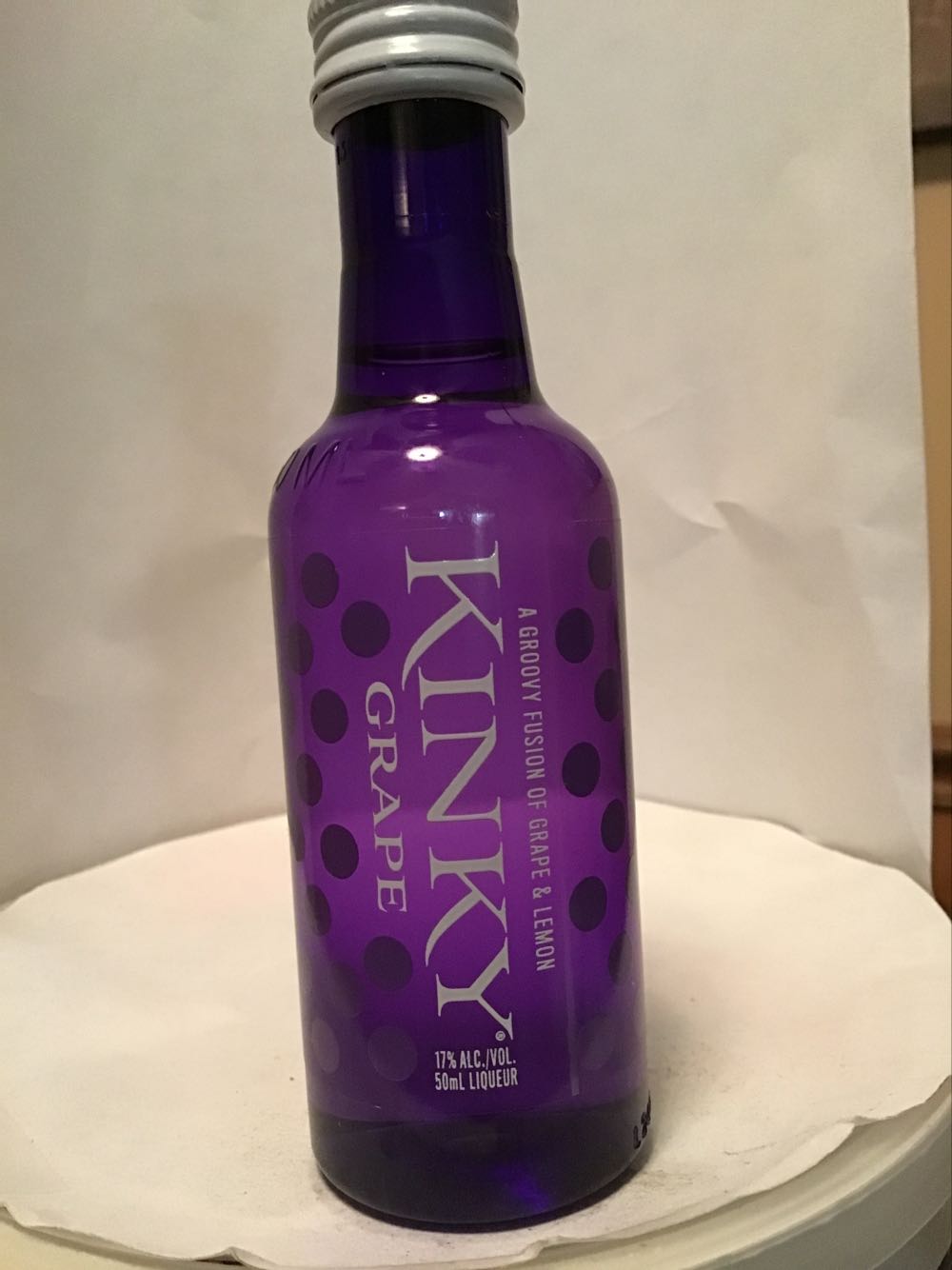Tiny Bottle - Kinky Fruit Punch - Kinky Beverage Co. (50 mL) alcohol collectible [Barcode 084279005560] - Main Image 3
