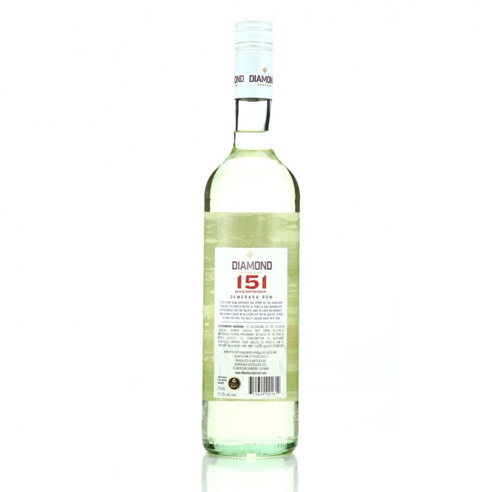 Diamond Reserve 151 - Diamond Distillery alcohol collectible [Barcode 711629001612] - Main Image 2