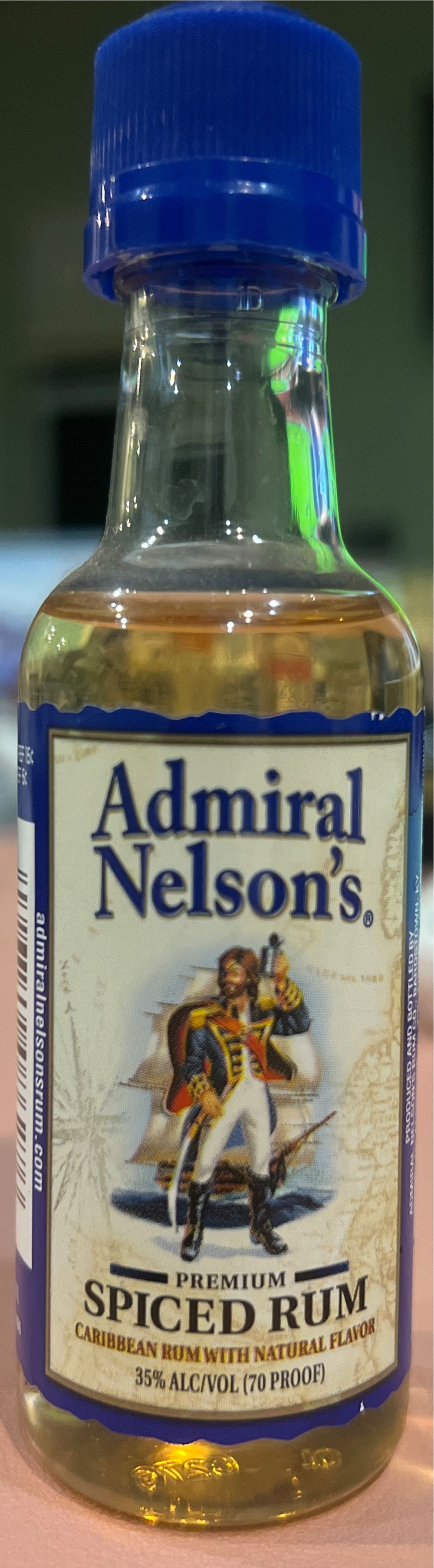 Admiral Nelsons Spiced (Version 2)  (50 mL) alcohol collectible [Barcode 096749086276] - Main Image 2