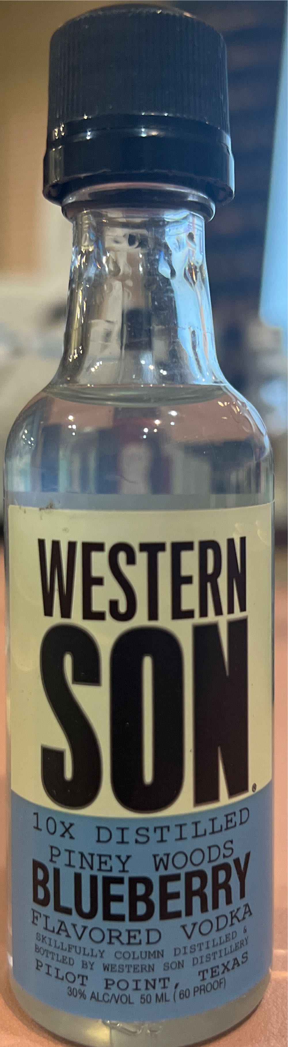 Western Son Piney Woods Blueberry  (50 mL) alcohol collectible [Barcode 859685005035] - Main Image 2