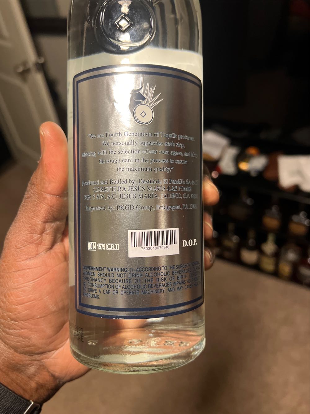 G4 Blanco - Destieria EL Pandilo SA (750 mL) alcohol collectible [Barcode 7503018079240] - Main Image 2