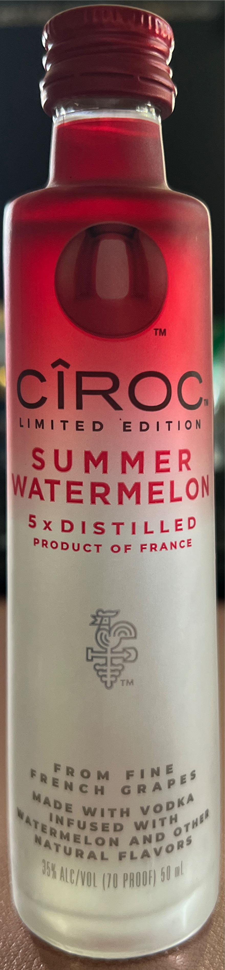 Ciroc Summer Watermelon 750ML - Ciroc (750mL) alcohol collectible [Barcode 088076183728] - Main Image 2