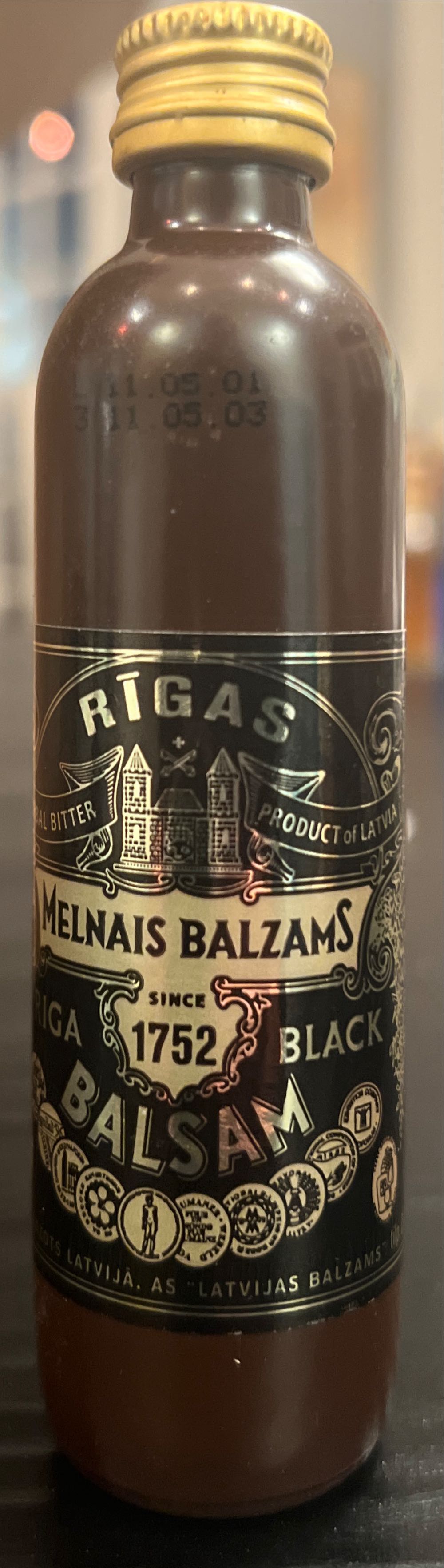 Balsam Riga Black - Latvia (40 mL) alcohol collectible [Barcode 4750021101991] - Main Image 2