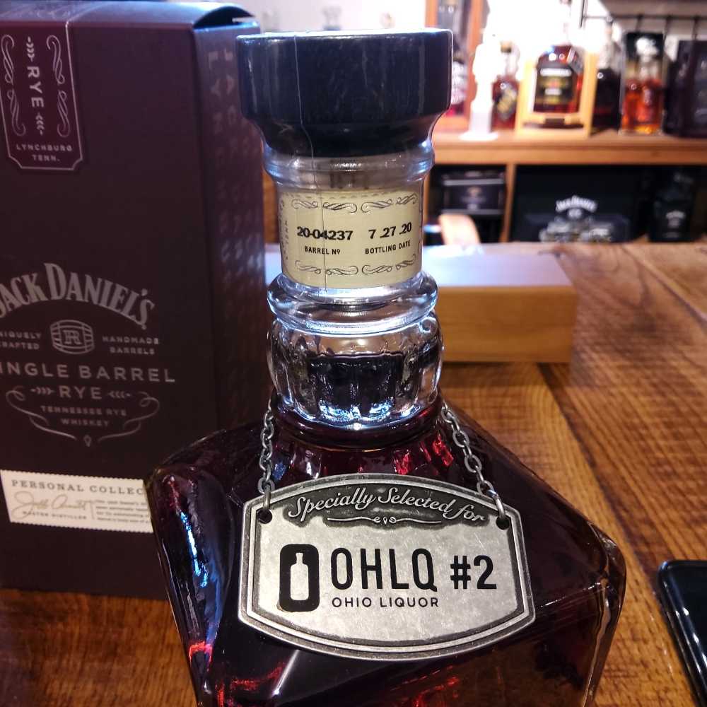 Ohio LQ # 2 Single Barrel Rye Tenn. Whiskey 7-27-20 - Jack Daniel‘s Distillery (750 mL) alcohol collectible [Barcode 15517487] - Main Image 3