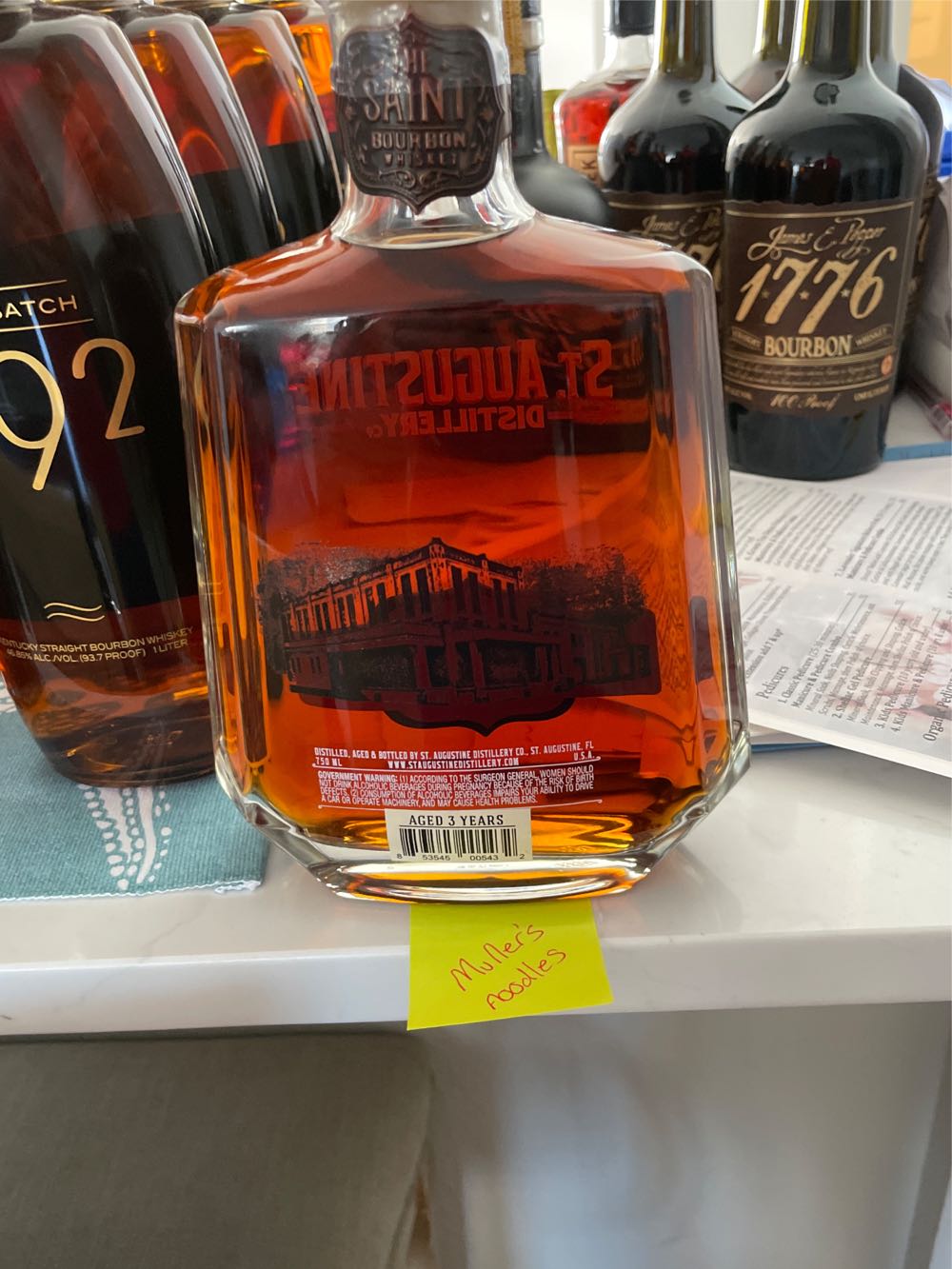 St Augustine The Saint Bourbon - St Augustine (750 mL) alcohol collectible [Barcode 853545005432] - Main Image 2