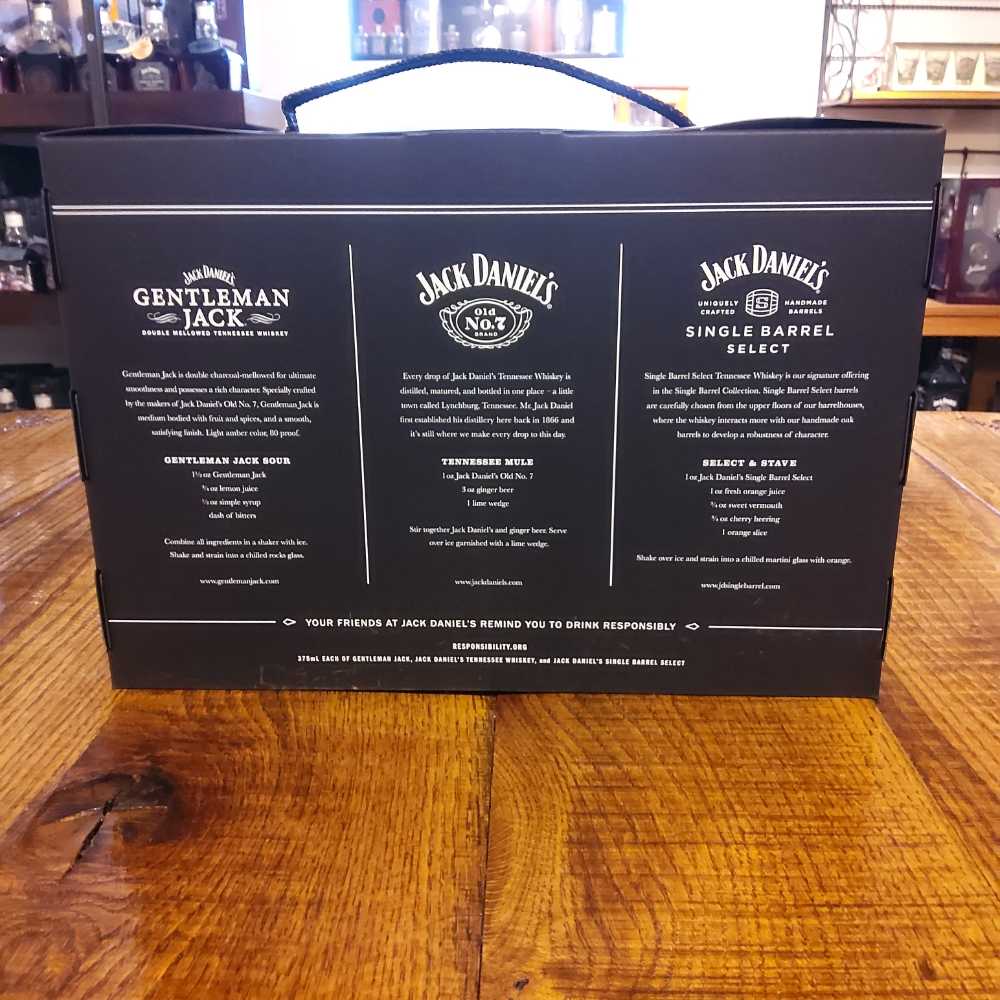 Gift Set Assorted Single Barrel - Black Label - Gen. Jack - Jack Daniel‘s Distillery (375 mL) alcohol collectible - Main Image 2
