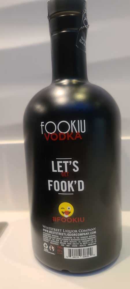 FOOKIU - Weststreet Liquor Company N.V. (750 mL) alcohol collectible - Main Image 2