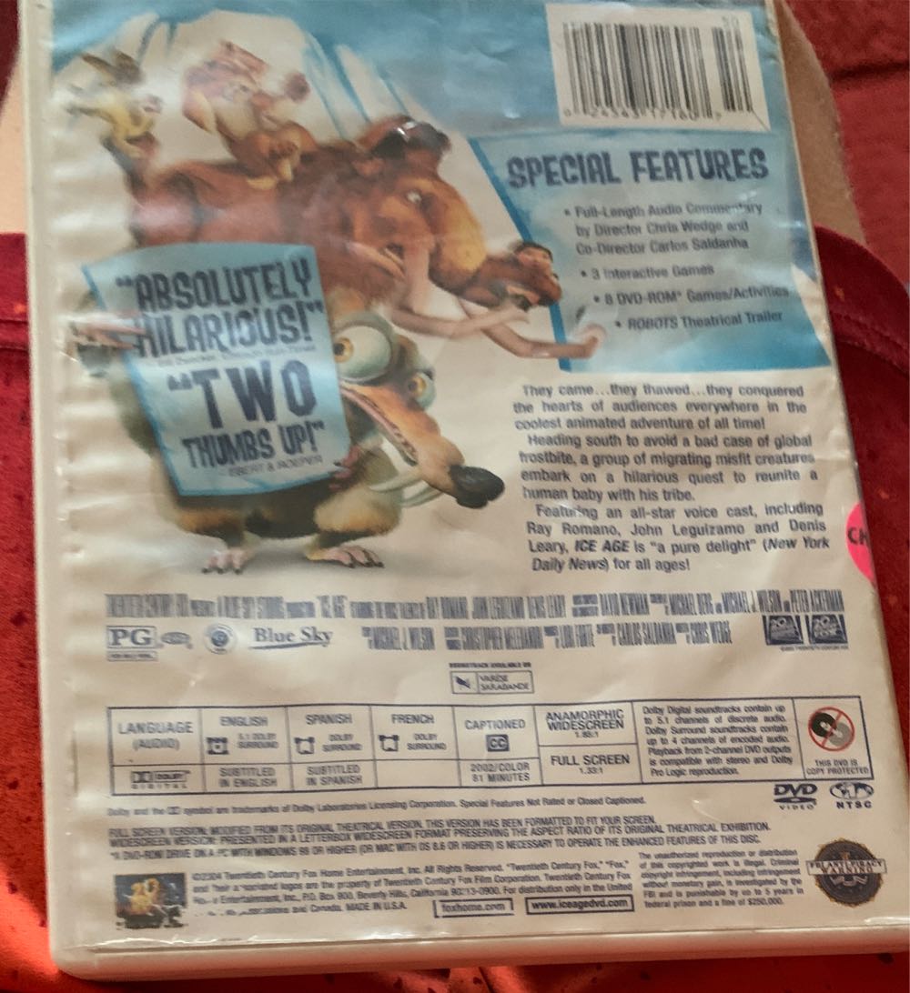Ice Age Single-disc Edition  alcohol collectible [Barcode 024543171607] - Main Image 2