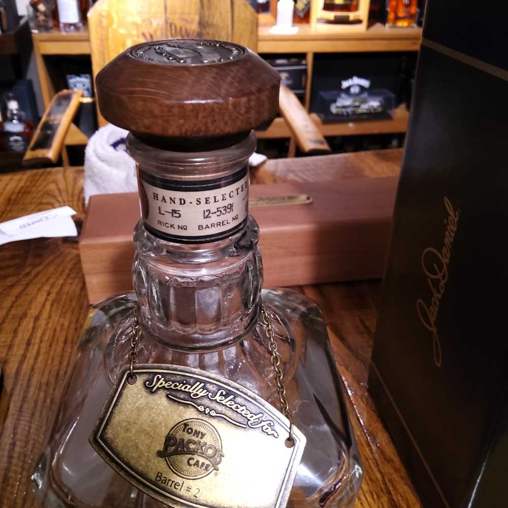 Single Barral Select Tony Packos Emty Bottle - Jack Daniels Distillery (750 mL) alcohol collectible - Main Image 4