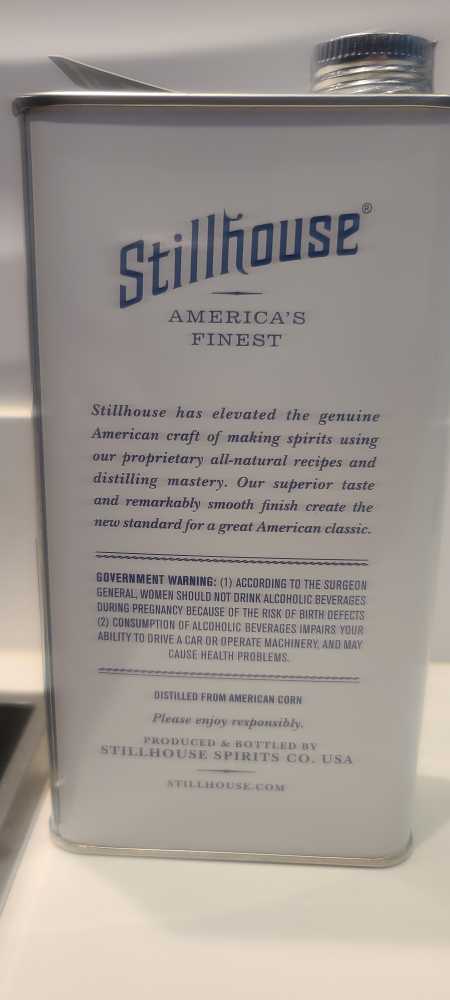 Stillhouse Classic Vodka - Stillhouse Spirits Co. (750mL) alcohol collectible [Barcode 851447002269] - Main Image 2