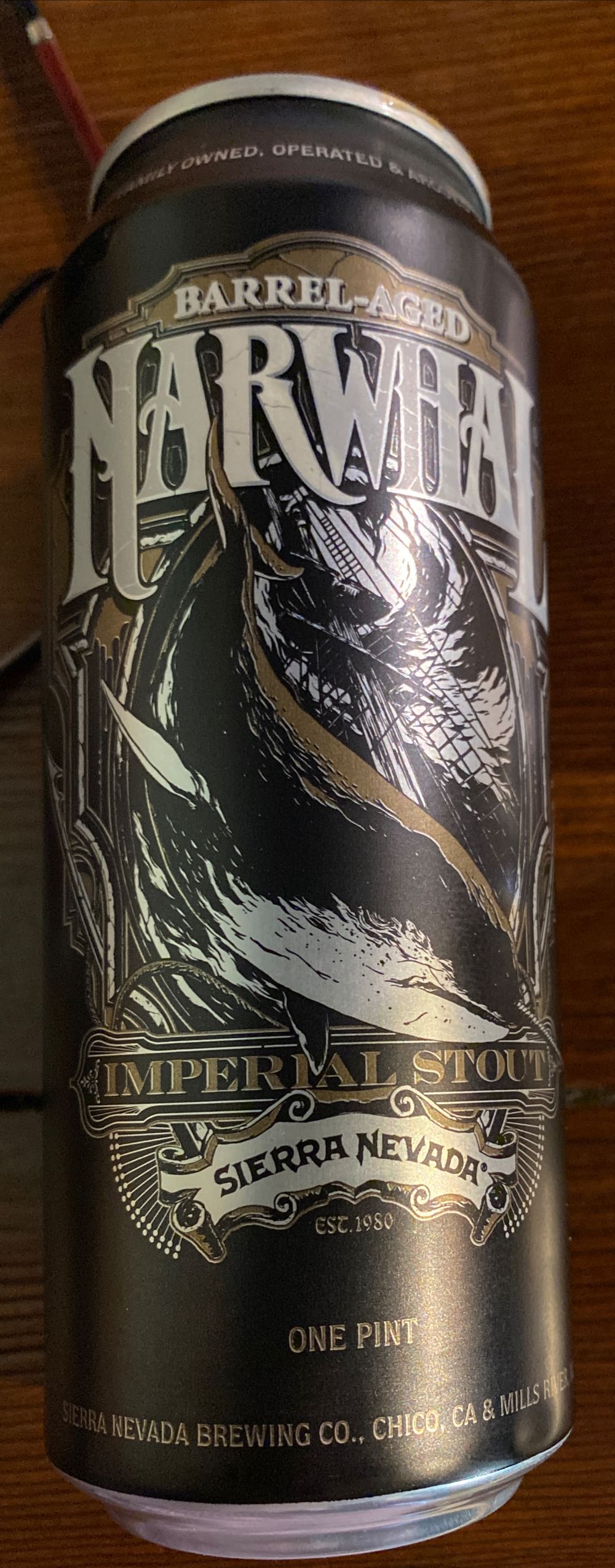 Sierra Nevada Narwhal Imperial Stout  alcohol collectible [Barcode 083783662283] - Main Image 3