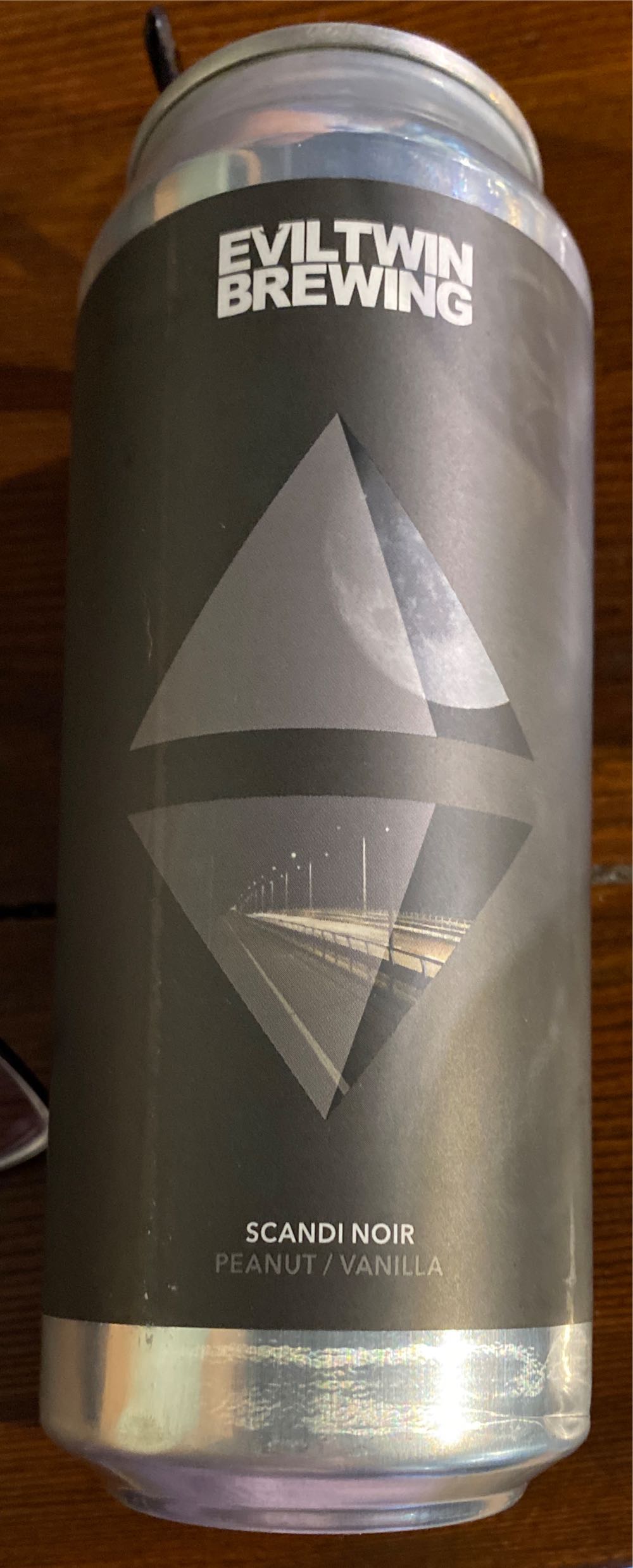 Craft Beer Empty Can: Eviltwin Brewing Scandi Noir Imperial Stout ~ Connecticut  alcohol collectible [Barcode 602573886779] - Main Image 2