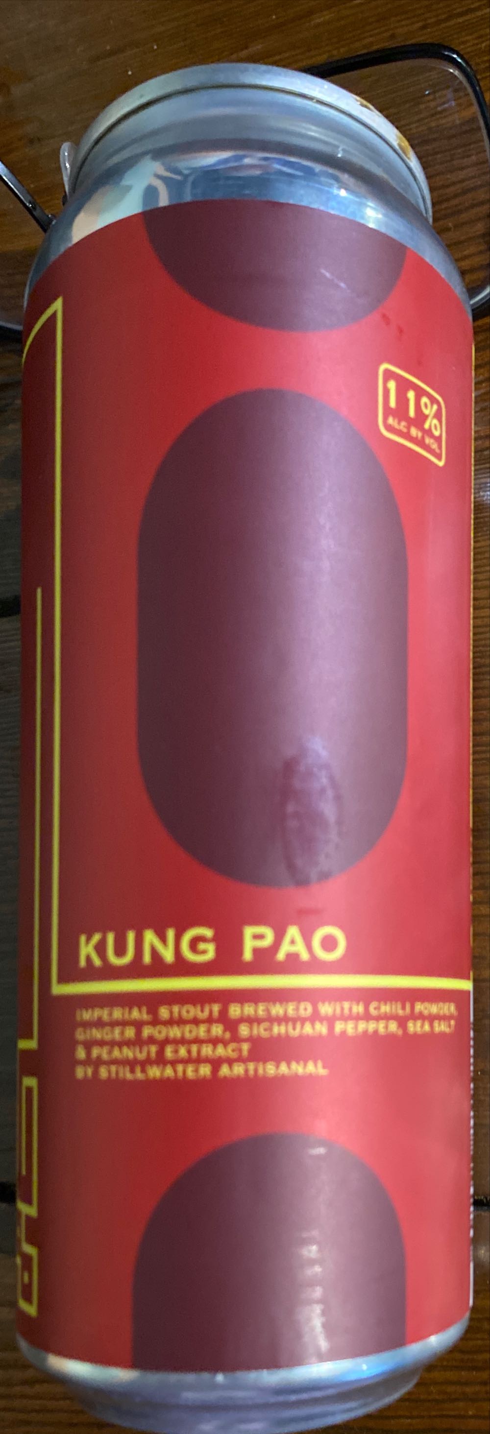 Stillwater Kung Pao Imperial Stout  (500 mL) alcohol collectible [Barcode 602573859988] - Main Image 3